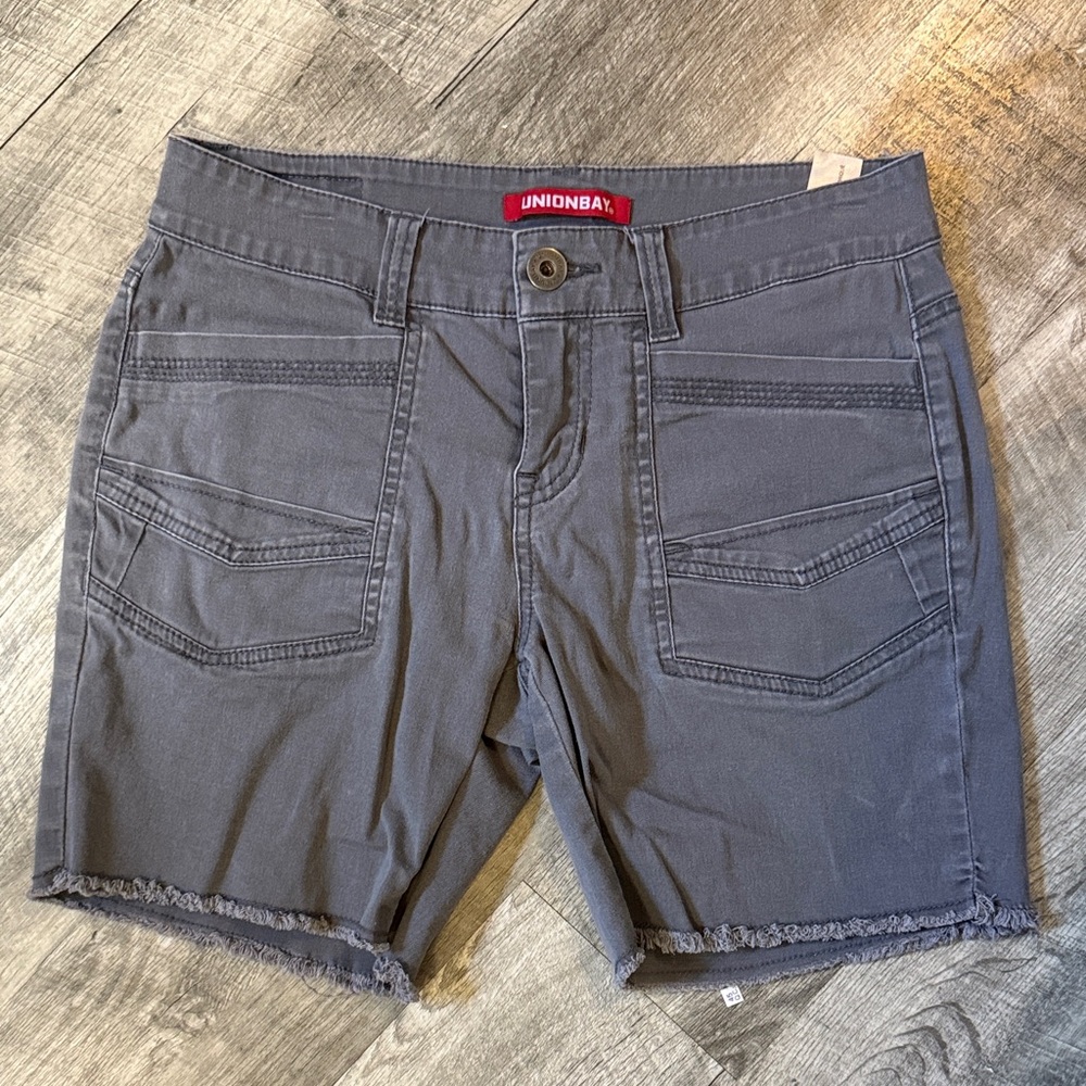 UNIONBAY Women's Gray Denim Shorts
